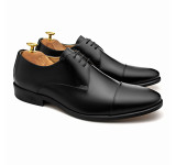 Sapato Social Derby Cap-toe Alava Preto