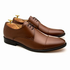 Sapato Social Derby Cap-toe Alava Whisky