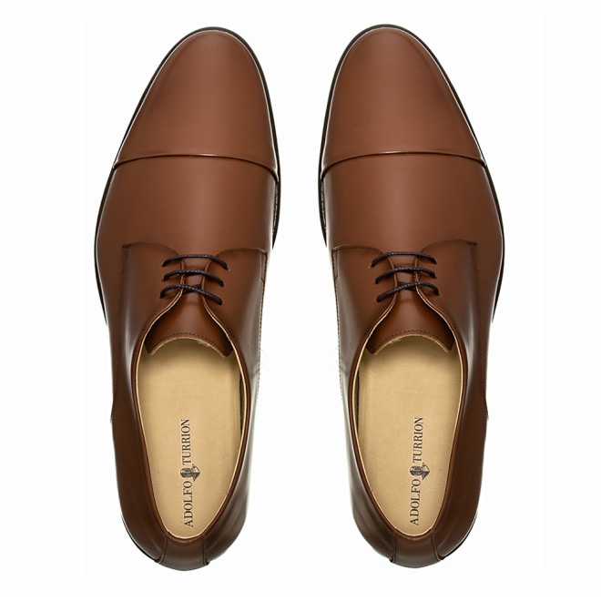 Sapato Social Derby Cap-toe Alava Whisky