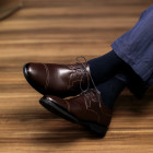 Sapato Social Derby Irun Café - Sola Borracha