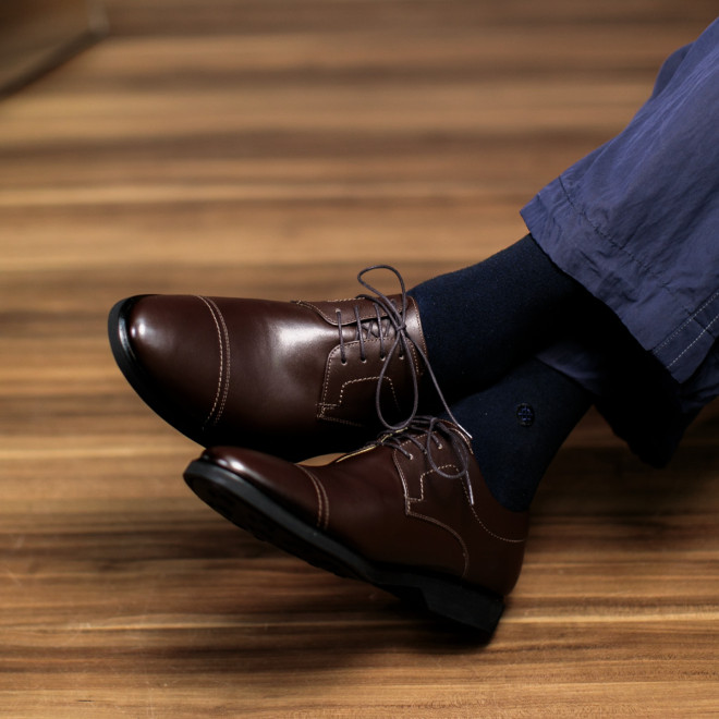 Sapato Social Derby Irun Café - Sola Borracha