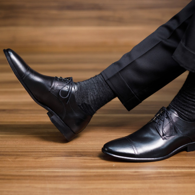 Sapato Social Derby Irun Preto