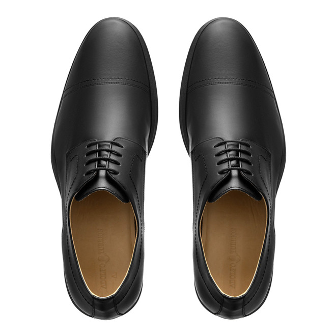 Sapato Social Derby Irun Preto - Sola Borracha