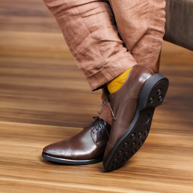 Sapato Social Derby Zara Café - Sola Borracha