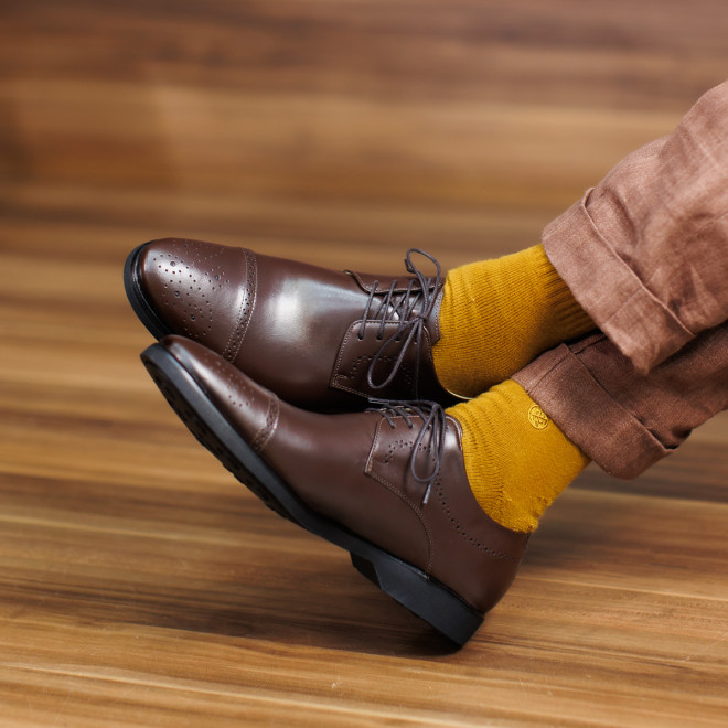 Sapato Social Derby Zara Café - Sola Borracha