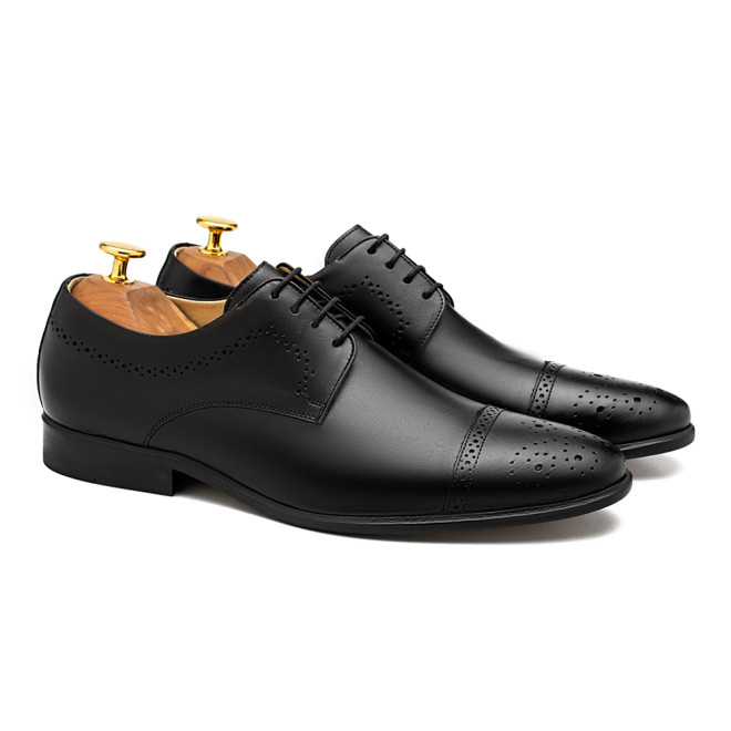 Sapato Social Derby Zara Preto - Sola Borracha