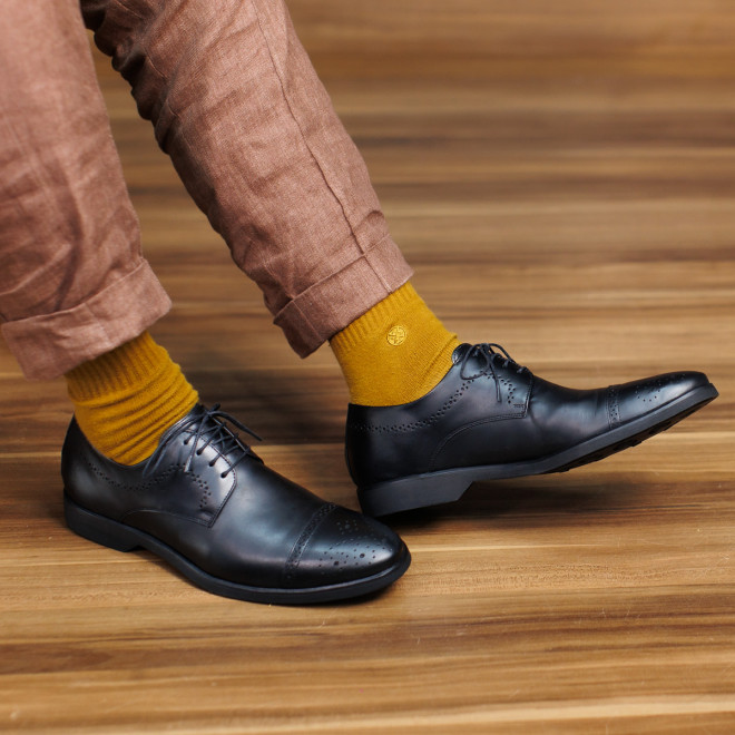 Sapato Social Derby Zara Preto - Sola Borracha