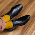 Sapato Social Derby Zara Preto - Sola Borracha