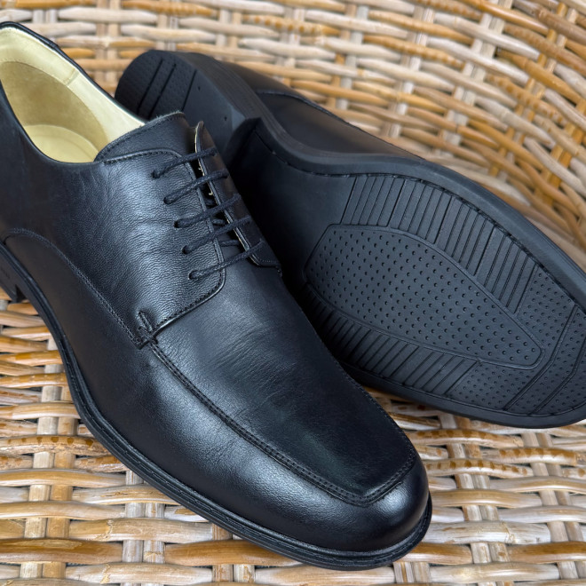 Sapato Social Easy Derby Olivença Preto