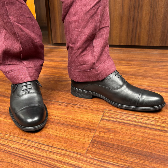 Sapato Social Easy Oxford Jerez Preto