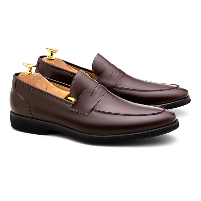 Sapato Social Loafer Castro Preto - Sola Borracha