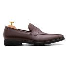 Sapato Social Loafer Castro Café - Sola Borracha