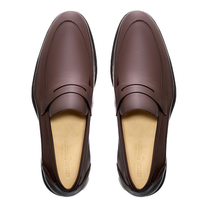 Sapato Social Loafer Castro Café - Sola Borracha