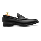 Sapato Social Loafer Castro Preto - Sola Borracha