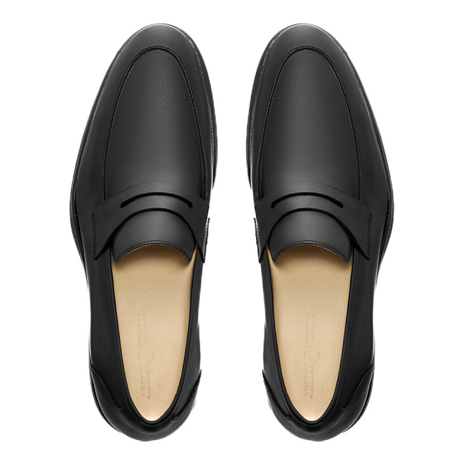 Sapato Social Loafer Castro Preto - Sola Borracha
