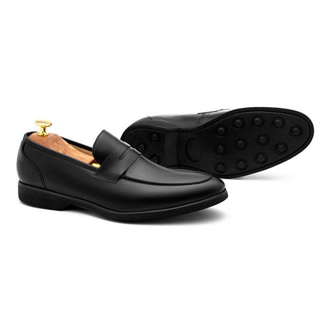 Sapato Social Loafer Castro Preto - Sola Borracha