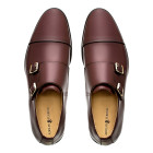 Sapato Social Monk Strap Cartagena Burgundy