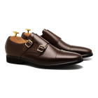 Sapato Social Monk Strap Cartagena Café - Sola Borracha