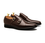Sapato Social Monk Strap Cartagena Café - Sola Borracha