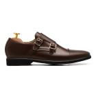 Sapato Social Monk Strap Cartagena Café - Sola Borracha