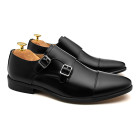 Sapato Social Monk Strap Cartagena Preto