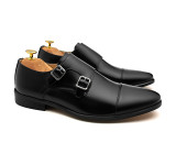 Sapato Social Monk Strap Cartagena Preto