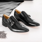 Sapato Social Monk Strap Cartagena Preto