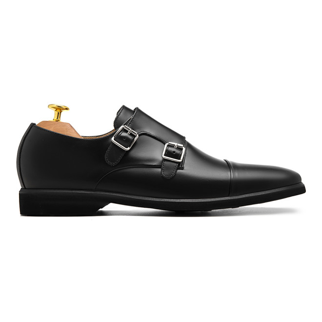 Sapato Social Monk Strap Cartagena Preto - Sola Borracha