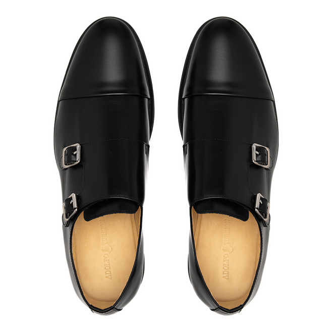 Sapato Social Monk Strap Cartagena Preto - Sola Borracha
