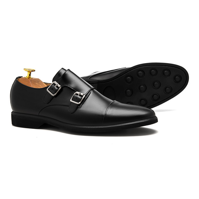 Sapato Social Monk Strap Cartagena Preto - Sola Borracha