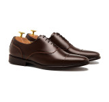 Sapato Social Wholecut Oxford Basco Café