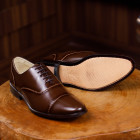 Sapato Social Wholecut Oxford Basco Café