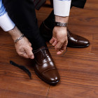 Sapato Social Wholecut Oxford Basco Café