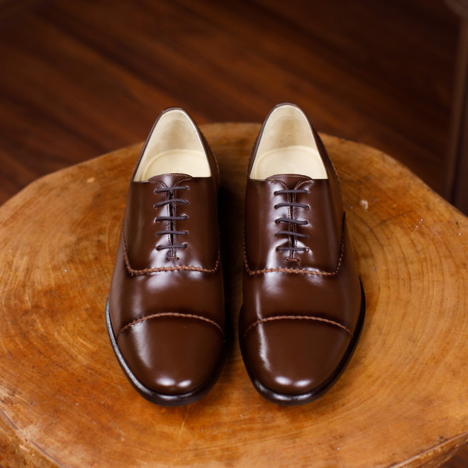 Sapato Social Wholecut Oxford Basco Café