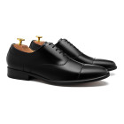Sapato Social Wholecut Oxford Basco Preto