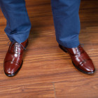 Sapato Social Oxford Córdoba Burgundy