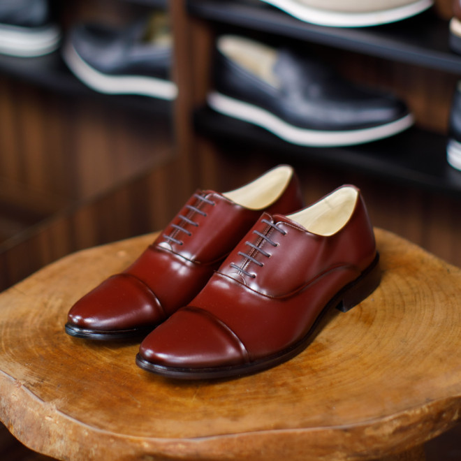 Sapato Social Oxford Córdoba Burgundy