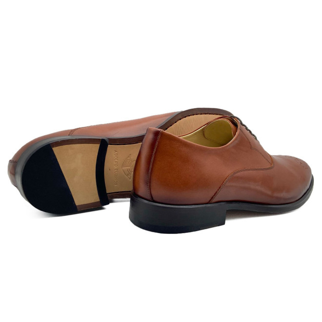 Sapato Social Oxford Reina Napa Conhaque