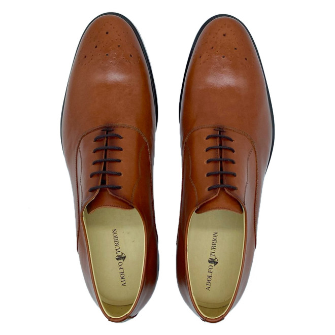 Sapato Social Oxford Reina Napa Conhaque